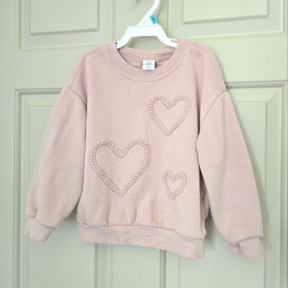 2/$15 GAP Soft Pink Sweatshirt Girls Size 3 - Picture 1 of 3